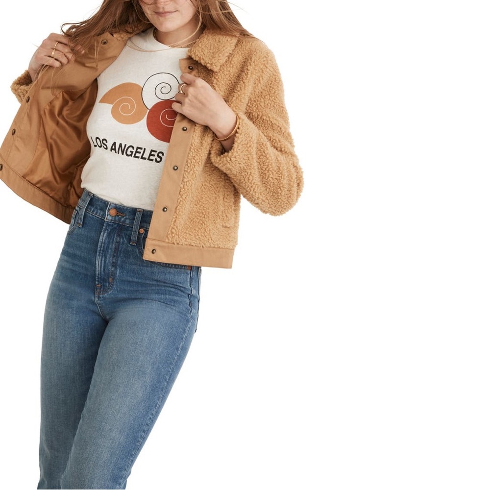 Madewell High Pile fleece Portland jacket NWOT